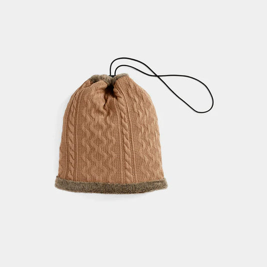 Convertible Snood/Hat in Tan