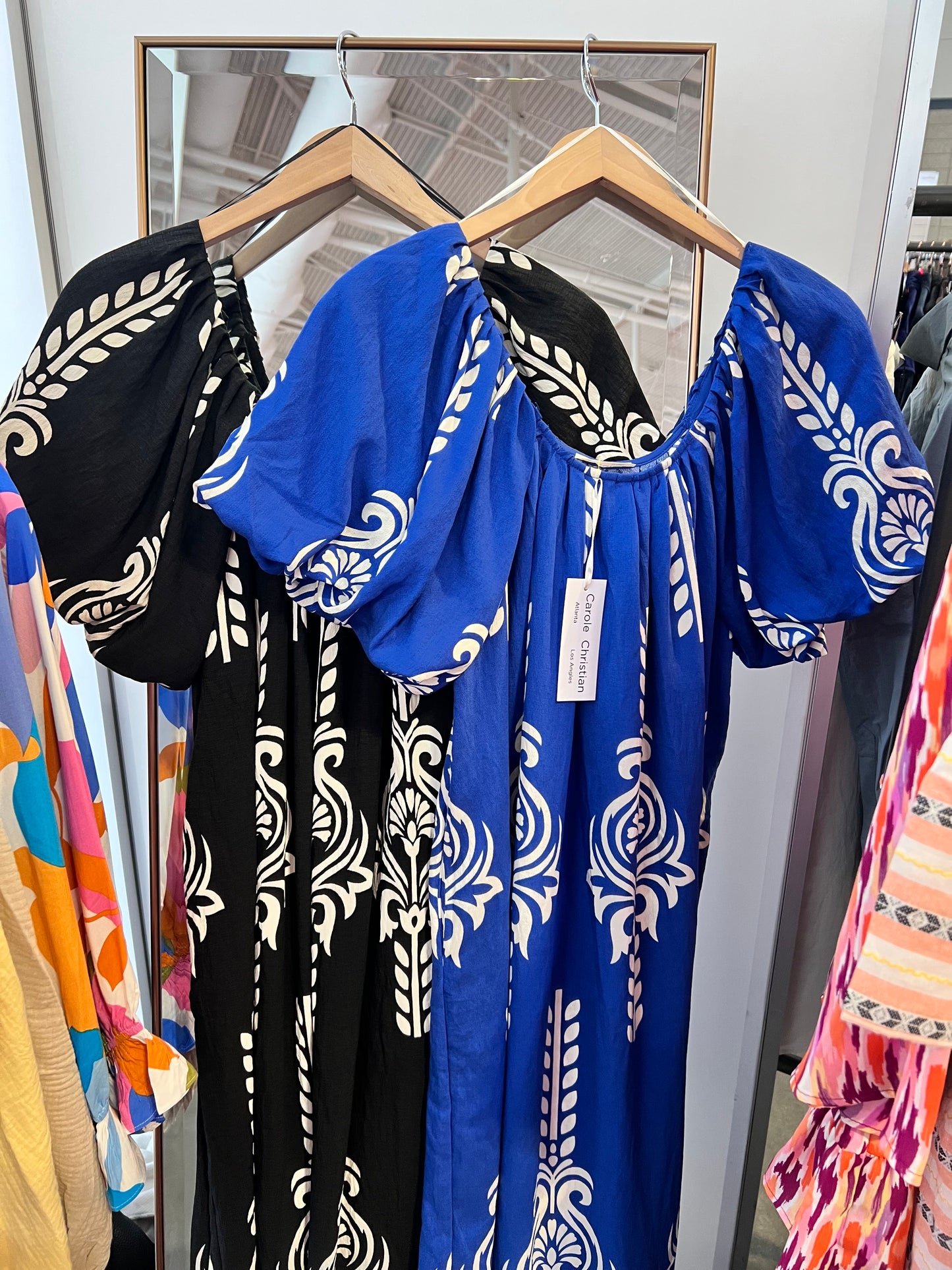 Boho Geo Print Maxi Dress