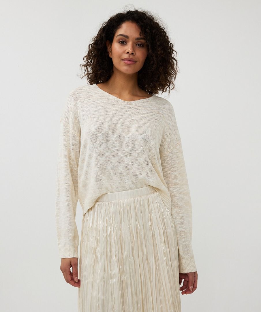 Boxy Sweater Slub Ombre