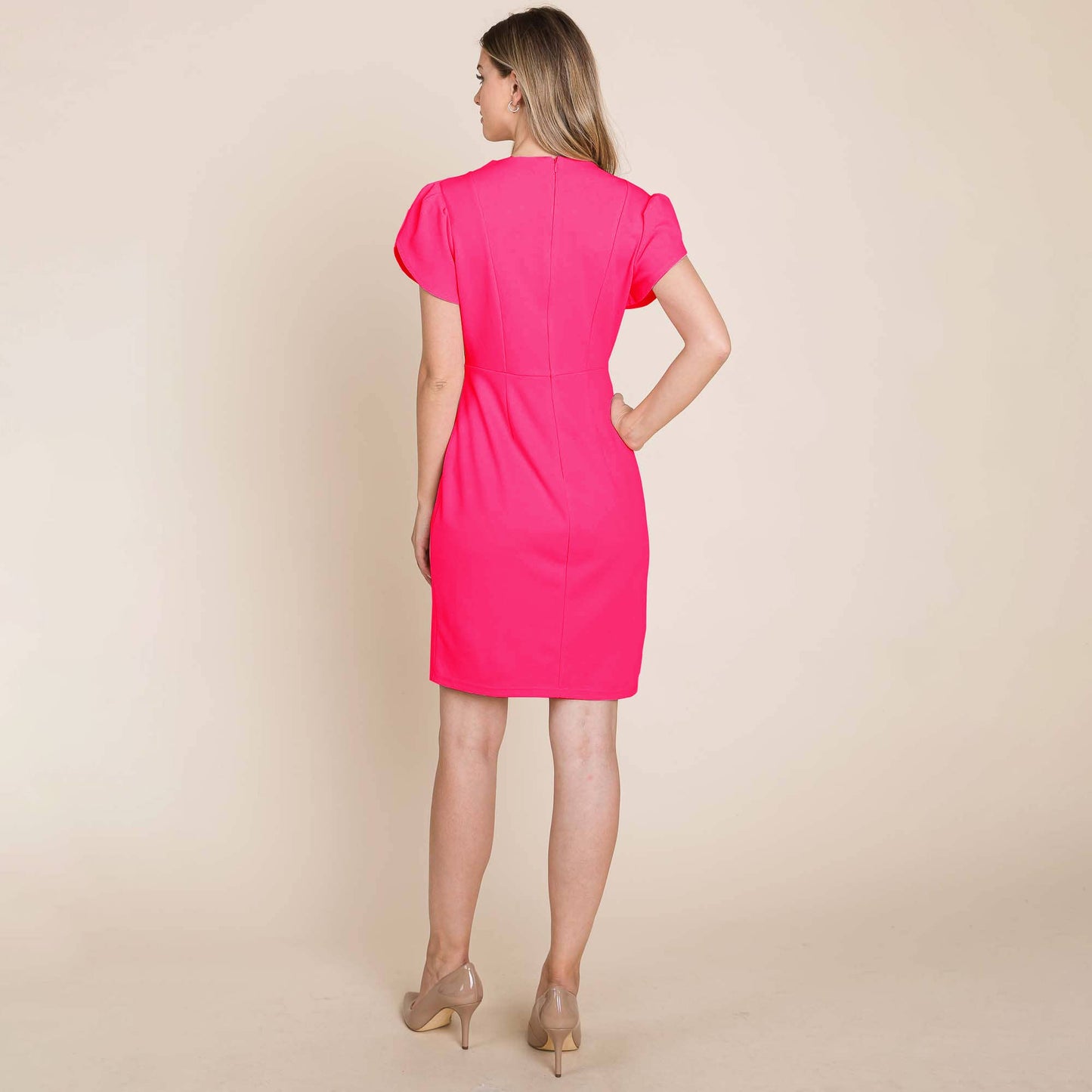 ROLYPOLY - Puff Short Sleeve Bodycon Dress