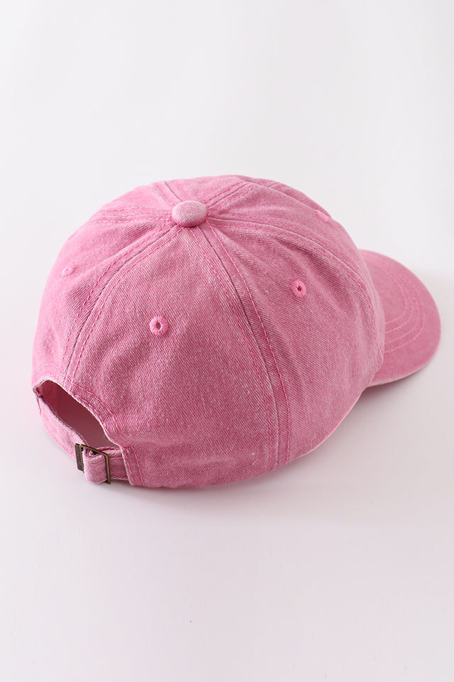 Pink Embroidery Little Sis/Big Sis Hat