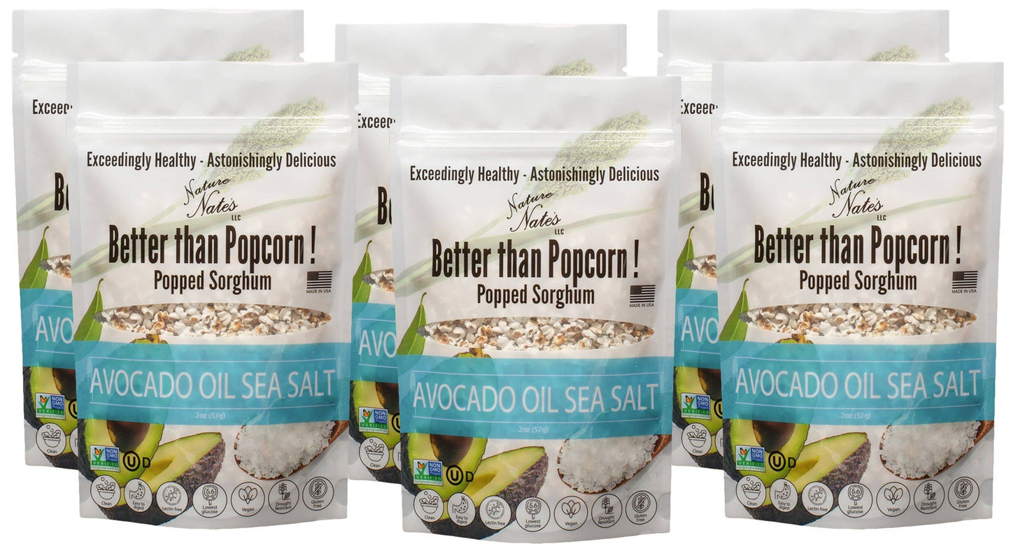Nature Nate's LLC - Popped Sorghum Avocado Oil & Sea Salt