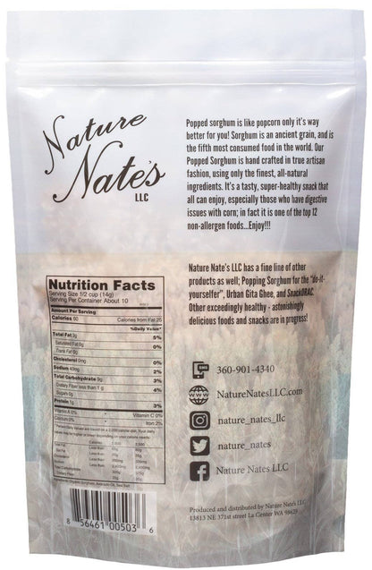 Nature Nate's LLC - Popped Sorghum Avocado Oil & Sea Salt