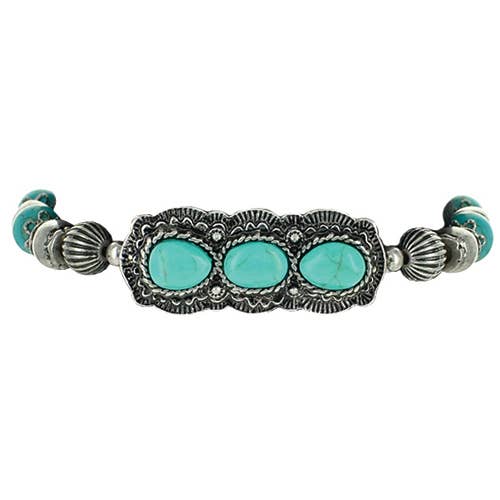 Wear N. E. Wear Jewelry & Gift Co, LLC - Turquoise Stretch Bracelet