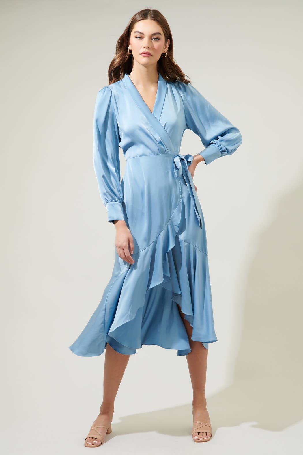 Ophelia Wrap Midi Dress