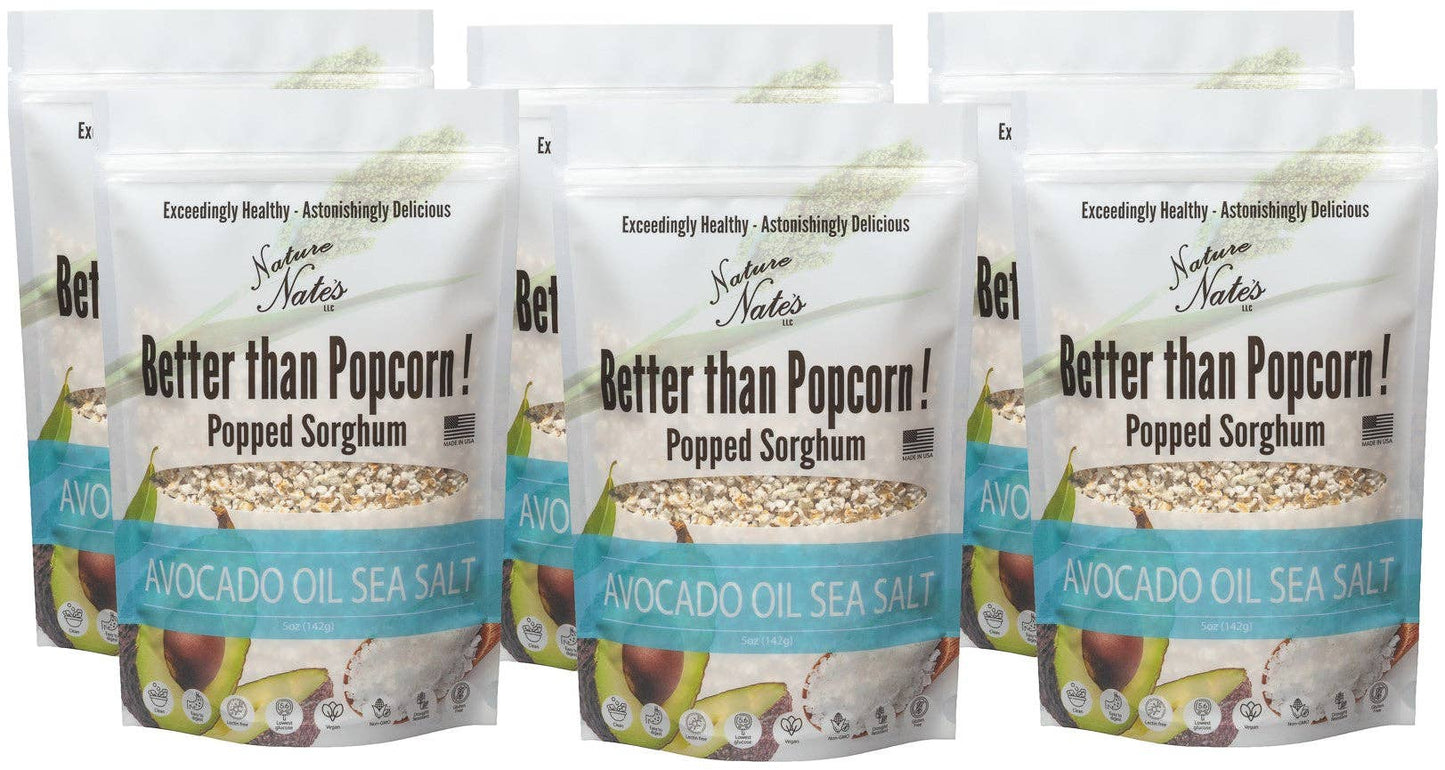 Nature Nate's LLC - Popped Sorghum Avocado Oil & Sea Salt