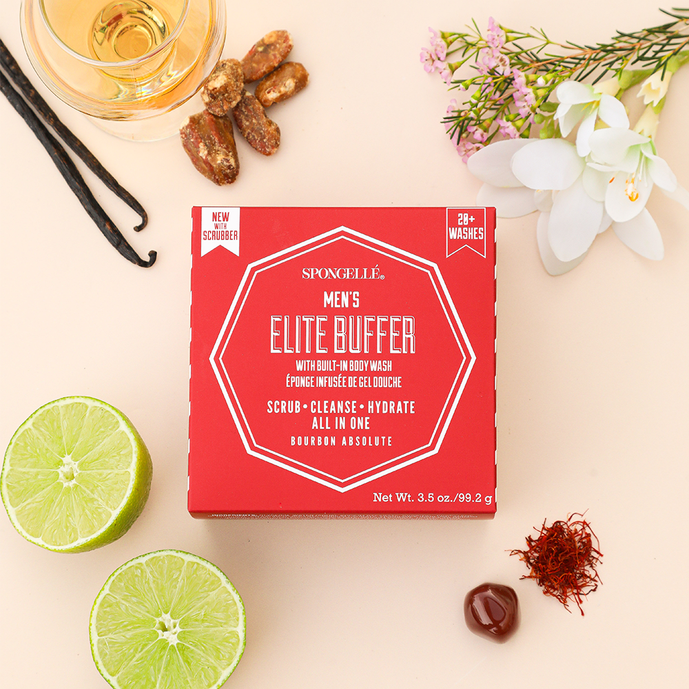 Spongellé | Summer Gifts | Father's Day - Men's Elite Buffer (Bourbon Absolute)