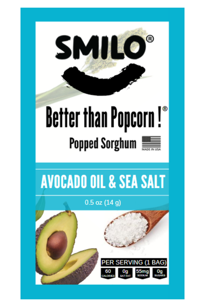 Nature Nate's LLC - Popped Sorghum Avocado Oil & Sea Salt 36 Pack Of 0.5 oz