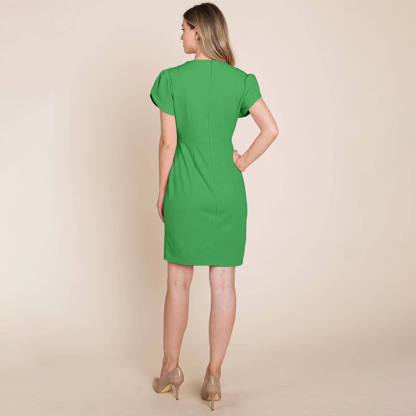 ROLYPOLY - Puff Short Sleeve Bodycon Dress