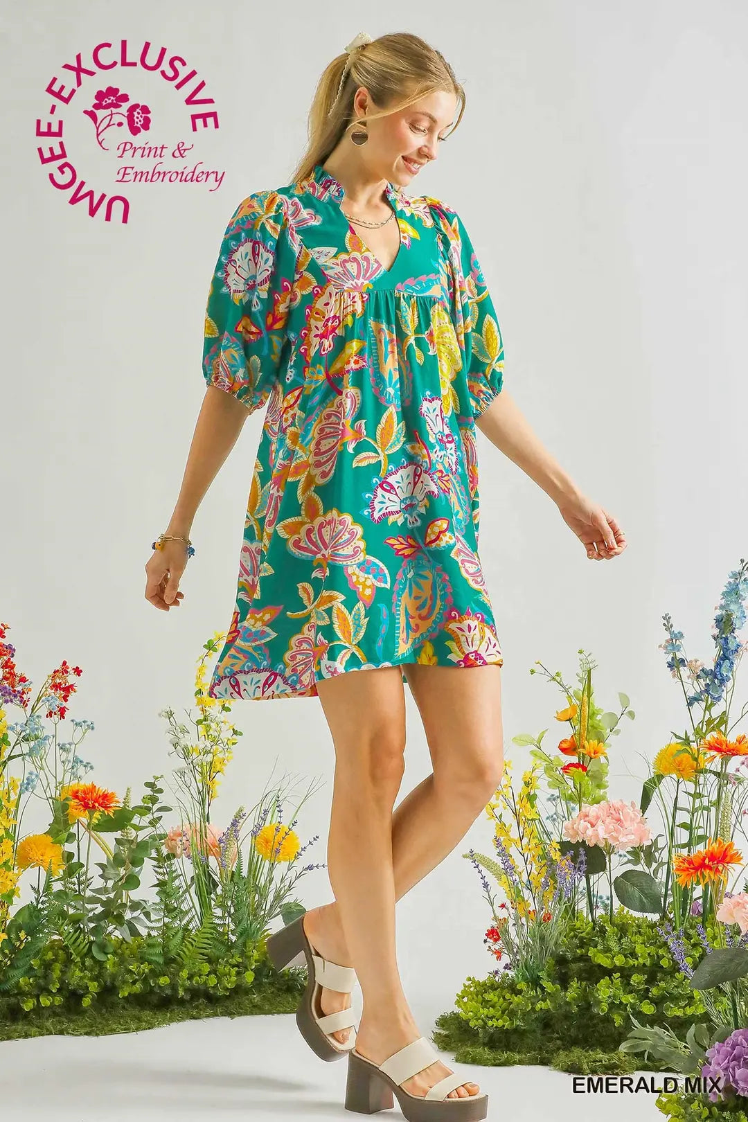 Paisley Print Dress (Short)