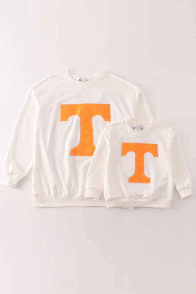 White Tennessee Sequin Sweatshirt - Mommy & Me