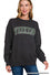 "WEEKEND" PRINTED FLEECE ROUND NECK SWEATSHIRTS