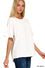 Zenana Woven Airflow Ruffle Sleeve Top