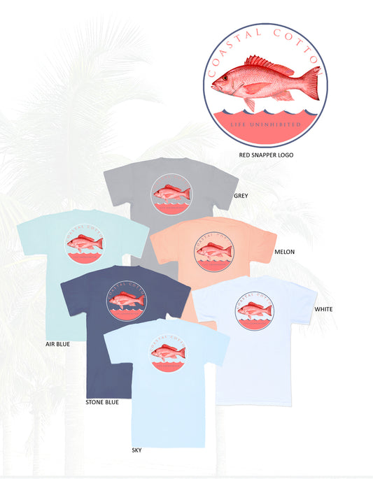 Air Blue Red Snapper short Sleeve tee