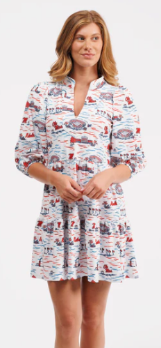 The Tory Dress - Tennessee Toile Available XS-XL