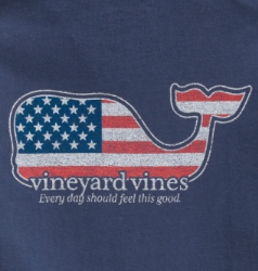 VV Whale Pocket Short Sleeve Tee in Blue Blazer