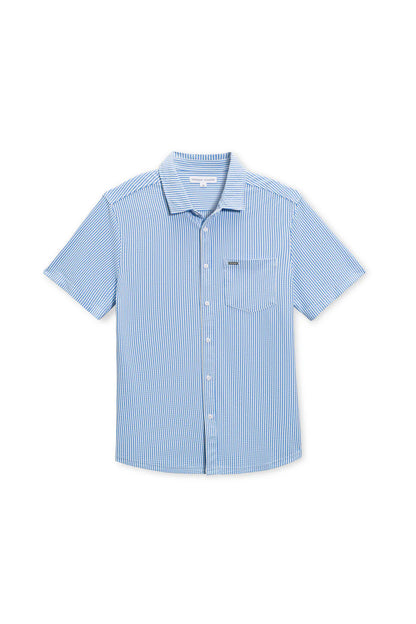 Knit Seersucker SS Buttondown