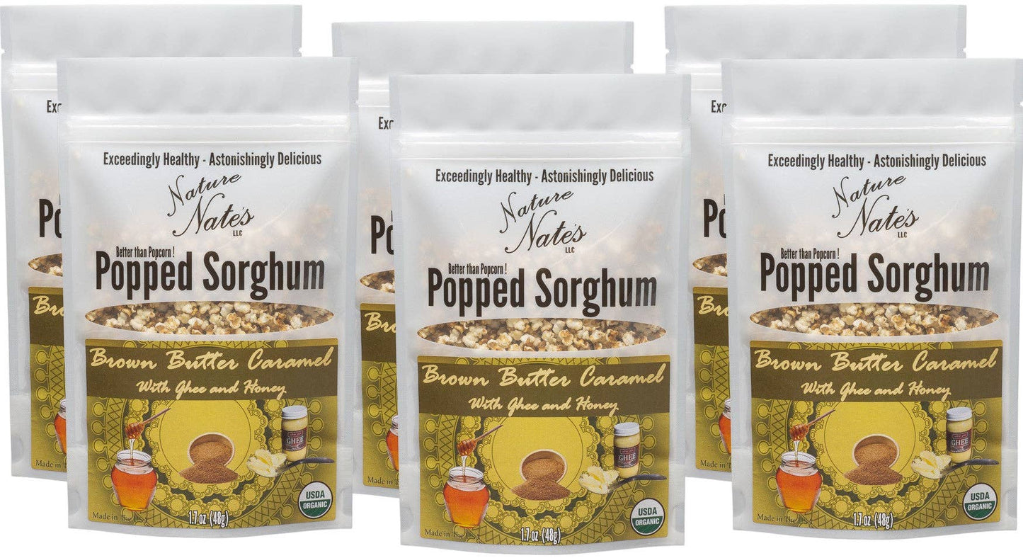 Nature Nate's LLC - Organic Popped Sorghum Brown Butter Caramel