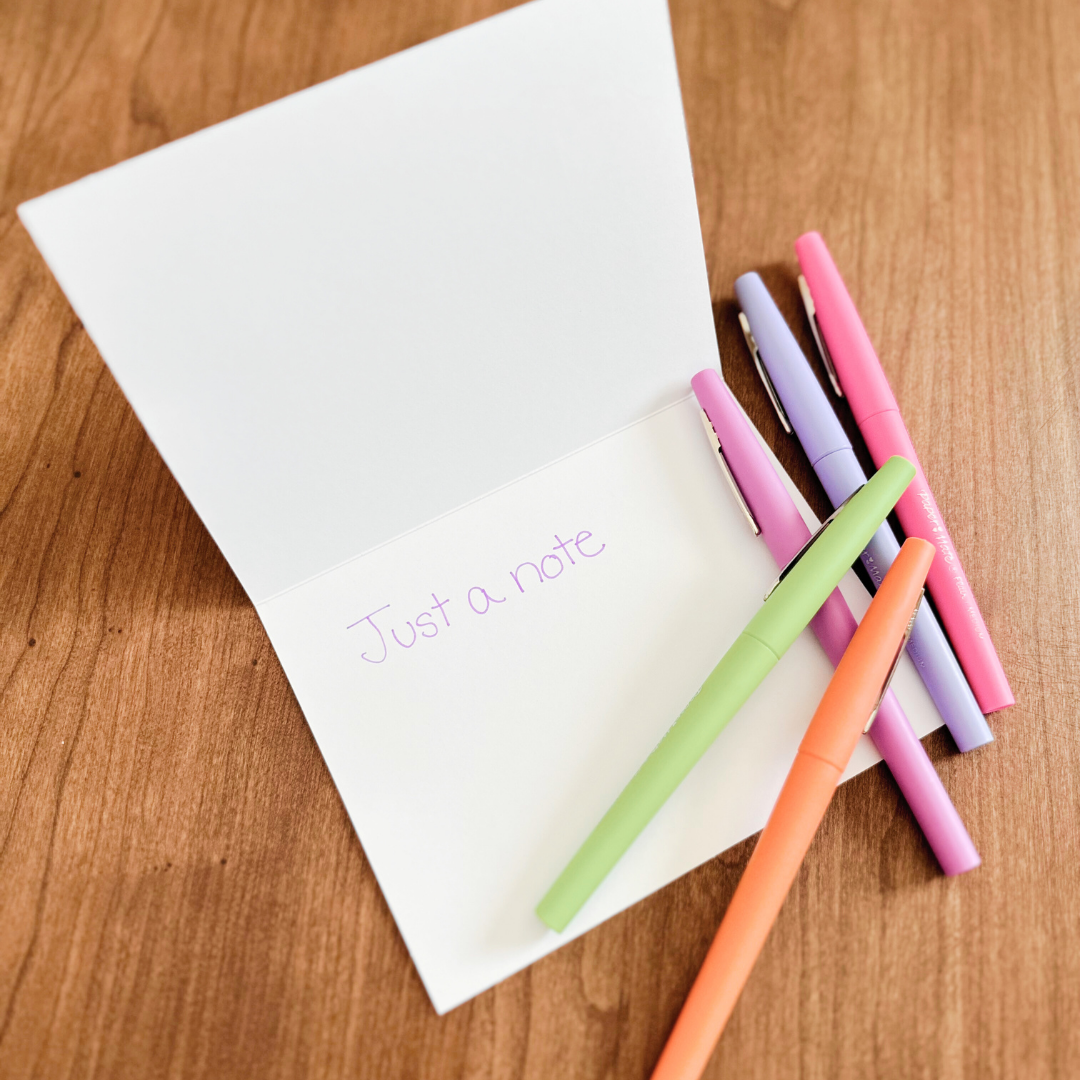 So Thoughtful Gifts - Blue Birds Notecard Set of 10 - Blank Inside