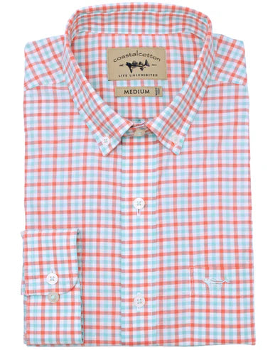 Coral Bay Gingham L/S Sport Shirt
