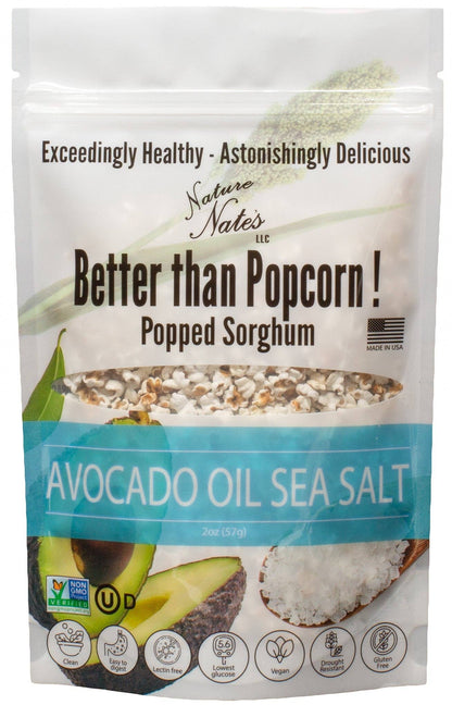Nature Nate's LLC - Popped Sorghum Avocado Oil & Sea Salt