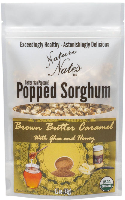 Nature Nate's LLC - Organic Popped Sorghum Brown Butter Caramel