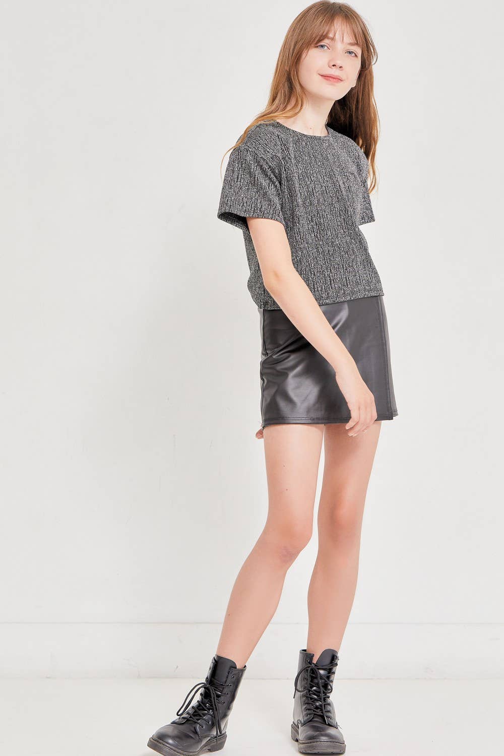 Good Girl - Faux Leather Skort