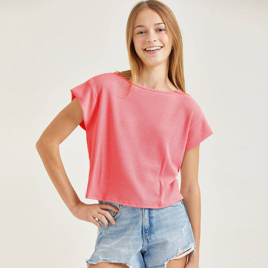 Good Girl - Cap Sleeve Crop Top