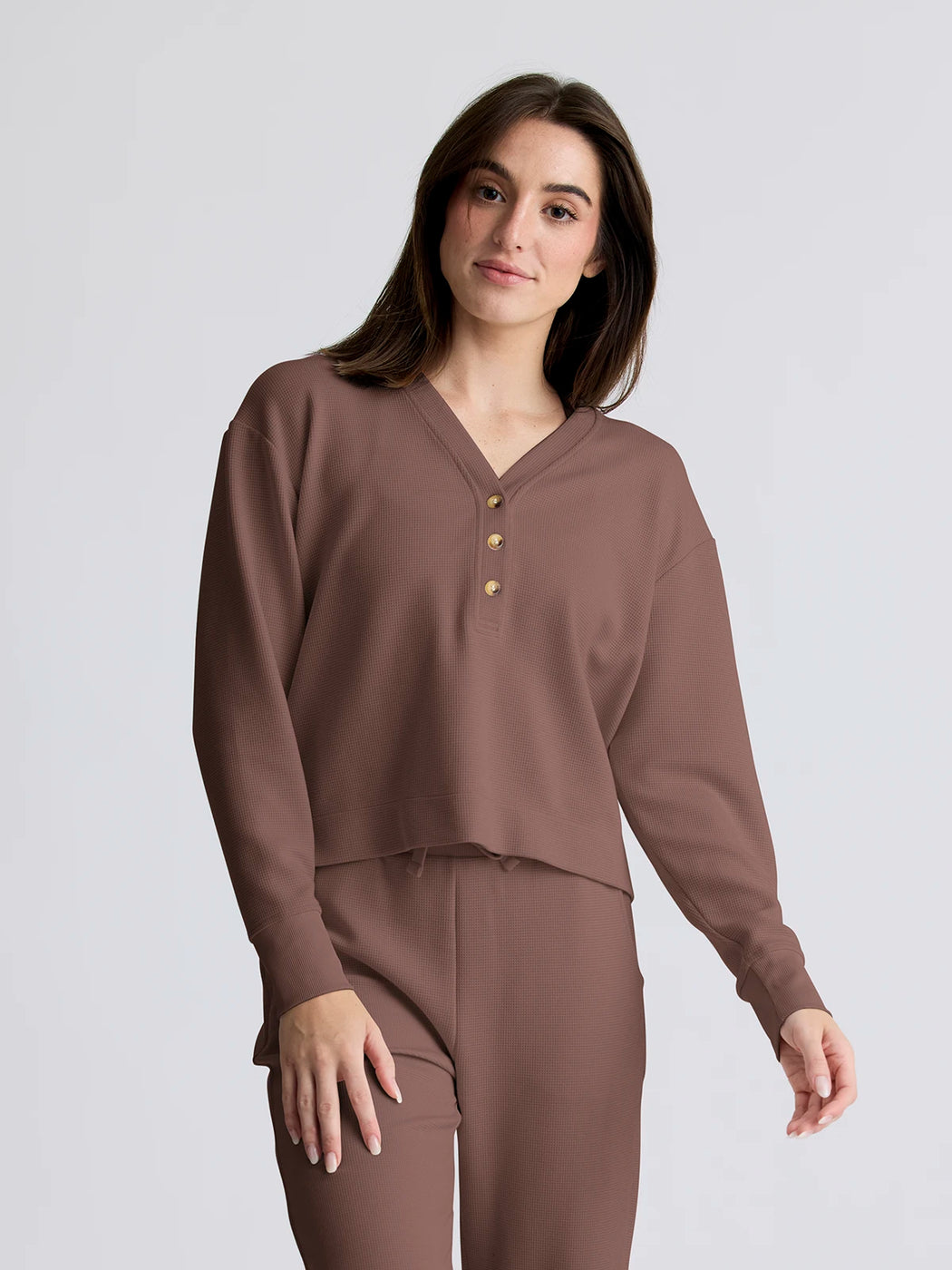 Free Fly Women's Waffle Long Sleeve Henley