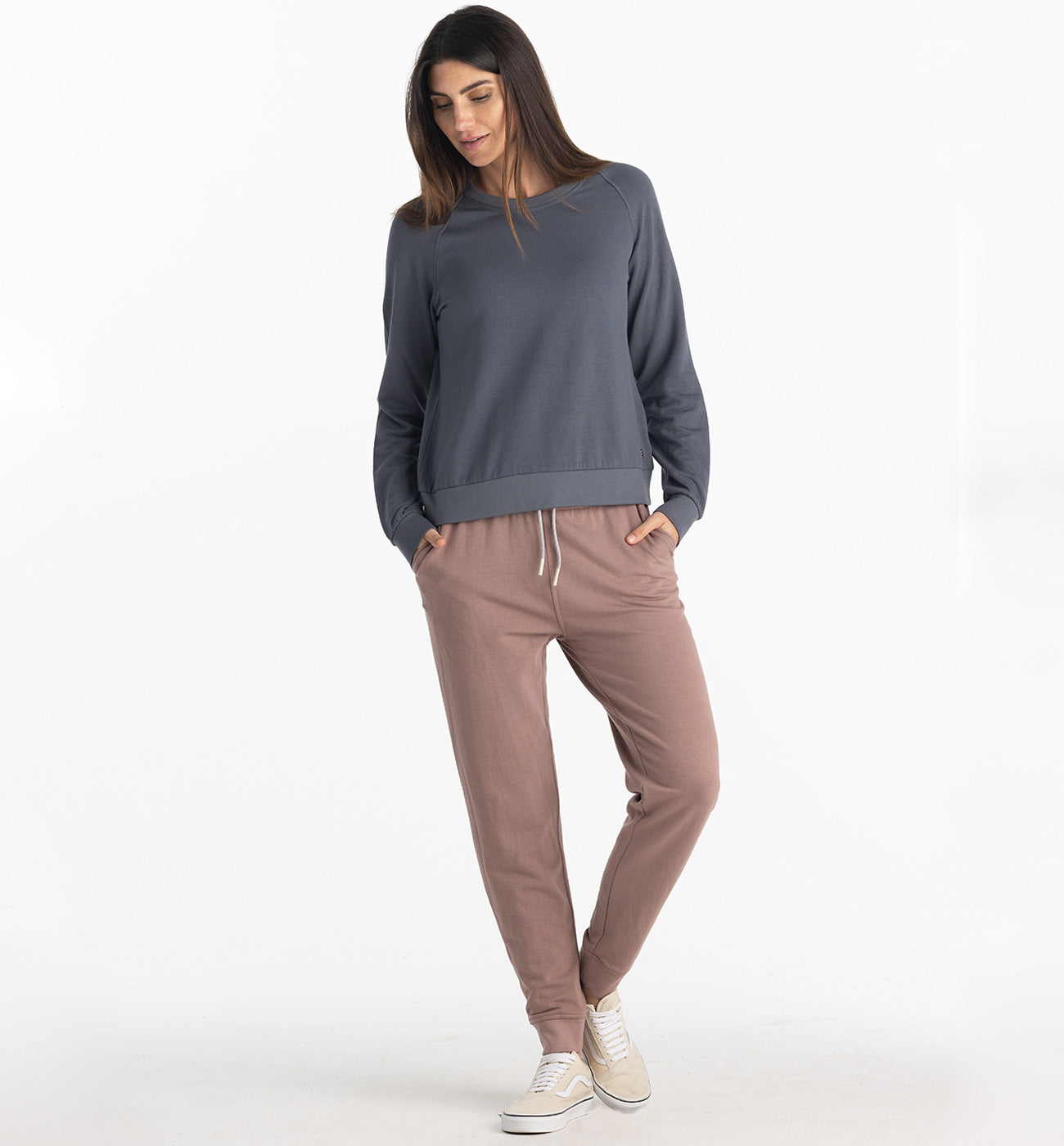 Free Fly Women's Bamboo Lightweight Fleece Crew